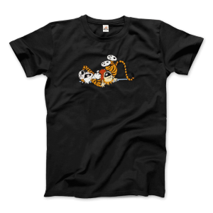 Calvin and Hobbes Laughing on the Floor T-Shirt