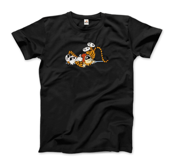 Calvin and Hobbes Laughing on the Floor T-Shirt