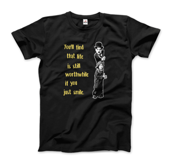 Charlie Chaplin Inspirational Quote T-Shirt