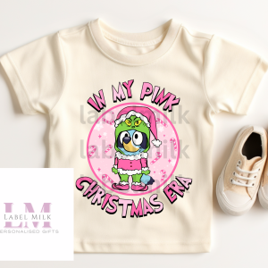 Kids Bluey Christmas T-Shirt