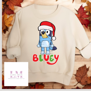 Kids Christmas Bluey JumperSweatshirt