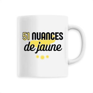 Mug 51 nuances de jaune Mug 51 nuances de jaune