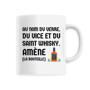 Mug Au nom du verre du vice et du saint whisky Mug Au nom du verre du vice et du saint whisky
