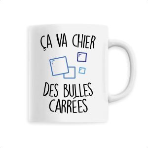 Mug Ca va chier des bulles carrees Mug Ca va chier des bulles carrees