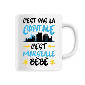 Mug C’est pas la capitale c’est Marseille bebe Mug C’est pas la capitale c’est Marseille bebe