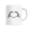 Mug Coeur mains squelette