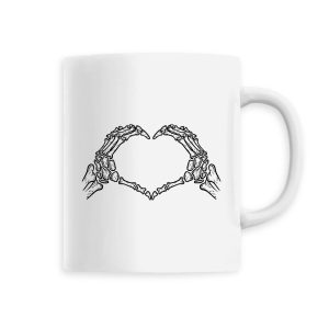Mug Coeur mains squelette Mug Coeur mains squelette