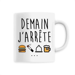 Mug Demain j’arrete Mug Demain j’arrete