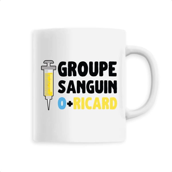 Mug Groupe sanguin O + Ricard