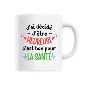 Mug J’ai decide d’etre heureuse Mug J’ai decide d’etre heureuse