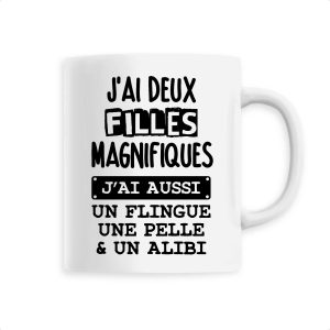 Mug J’ai deux filles magnifiques Mug J’ai deux filles magnifiques