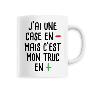 Mug J’ai une case en moins Mug J’ai une case en moins