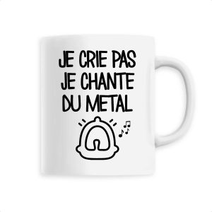 Mug Je crie pas je chante du metal Mug Je crie pas je chante du metal