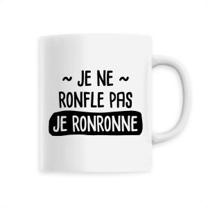 Mug Je ne ronfle pas je ronronne Mug Je ne ronfle pas je ronronne