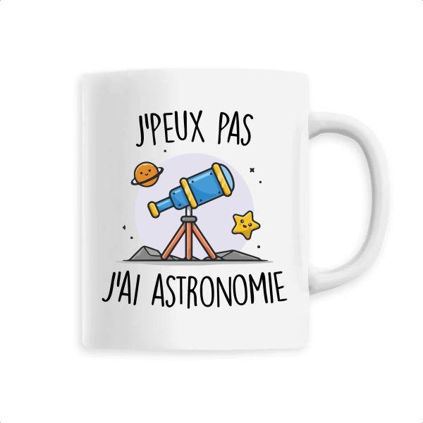 Mug J’peux pas j’ai astronomie