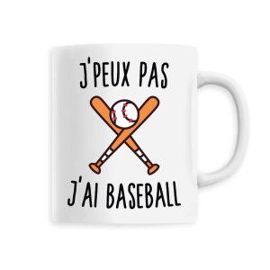 Mug J’peux pas j’ai baseball Mug J’peux pas j’ai baseball