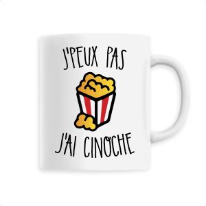 Mug J’peux pas j’ai cinoche Mug J’peux pas j’ai cinoche