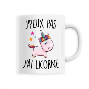 Mug J’peux pas j’ai licorne Mug J’peux pas j’ai licorne