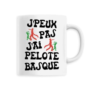 Mug J’peux pas j’ai pelote basque Mug J’peux pas j’ai pelote basque