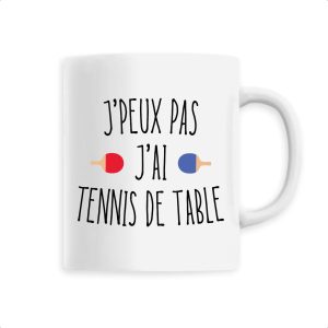 Mug J’peux pas j’ai tennis de table Mug J’peux pas j’ai tennis de table