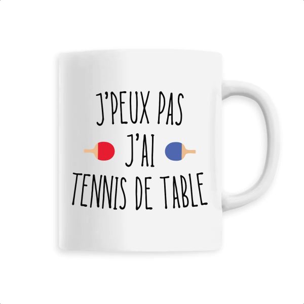 Mug J’peux pas j’ai tennis de table