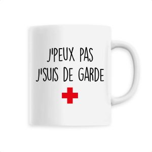 Mug J’peux pas j’suis de garde Mug J’peux pas j’suis de garde