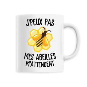 Mug J’peux pas mes abeilles m’attendent Mug J’peux pas mes abeilles m’attendent