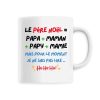 Mug Le Pere Noel c’est papa maman papy mamie