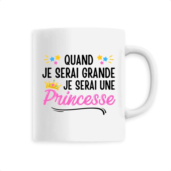 Mug Quand je serai grande je serai une princesse