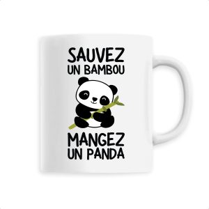 Mug Sauvez un bambou, mangez un panda Mug Sauvez un bambou, mangez un panda