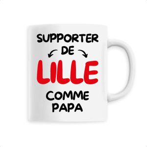 Mug Supporter de Lille comme papa Mug Supporter de Lille comme papa
