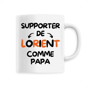 Mug Supporter de Lorient comme papa Mug Supporter de Lorient comme papa