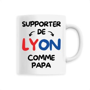 Mug Supporter de Lyon comme papa Mug Supporter de Lyon comme papa
