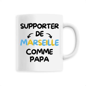 Mug Supporter de Marseille comme papa Mug Supporter de Marseille comme papa