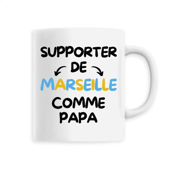 Mug Supporter de Marseille comme papa