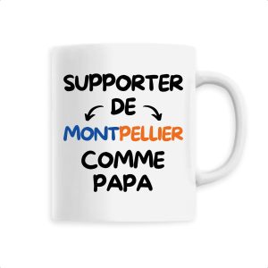 Mug Supporter de Montpellier comme papa Mug Supporter de Montpellier comme papa