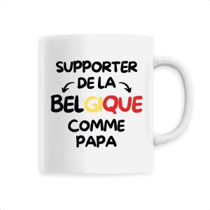 Mug Supporter de la Belgique comme papa Mug Supporter de la Belgique comme papa