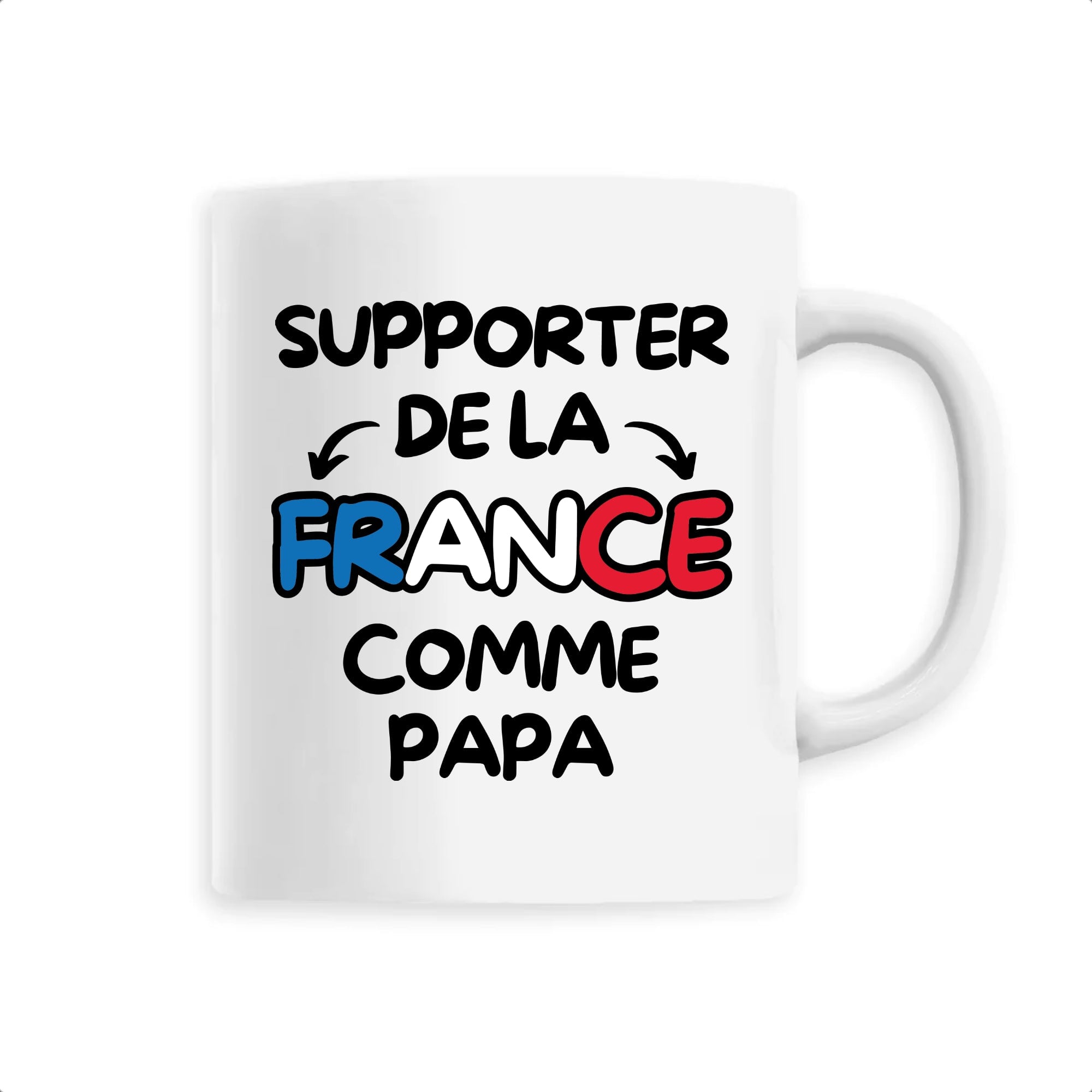Mug Supporter de la France comme papa Mug Supporter de la France comme papa