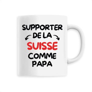 Mug Supporter de la Suisse comme papa Mug Supporter de la Suisse comme papa