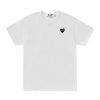 PLAY Rhinestone Emblem Black Heart T-Shirt