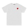PLAY Rhinestone Emblem Red Heart T-Shirt
