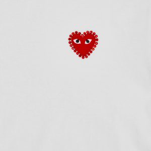 PLAY Rhinestone Emblem Red Heart T-Shirt 1 PLAY Rhinestone Emblem Red Heart T Shirt 2