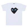 PLAY T-Shirt Black Heart Blue Eyes