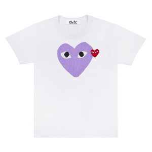 PLAY T-Shirt Pastel Heart and Red Emblem
