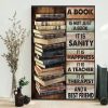 A Book Is Not Just A Book It Is Sanity Happiness Teacher Therapist Best Friend Books Knowledge Canvas Poster