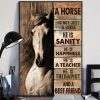 A Horse Is Not Just A Horse He Is Sanity He Is Happiness He Is A Teacher He Is Therapist And A Best Friend  White Horse Canvas Poster