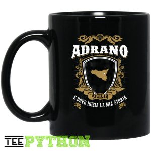 Adrano E Dove Inizia La Mia Storia Hometown Simple Black Mug Adrano E Dove Inizia La Mia Storia Hometown Simple Black Mug
