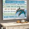 Advice From The Ocean Shore Of Yourself Take Time To Coast Sea Life’s Beauty Canvas Poster