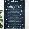An Eternal Memory Until We Meet Again Poetry Art Customized Personalized Canvas Poster