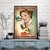 And I Think To Myself What A Wonderful World Smiling Girl Canvas Poster